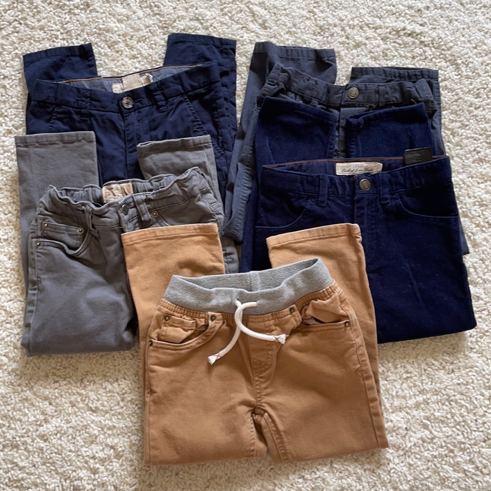 Lot of 5 pairs of boys pants size 4T
